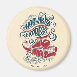 Imán Harry Potter | Tipografía del Expreso de Hogwarts