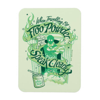 Imán Harry Potter | Tipografía Gráfica de Polvo de Floo