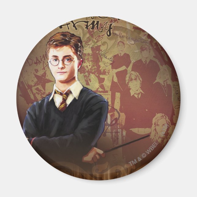 Imán HARRY POTTER Y EL ORDEN DEL Collage PHOENIX™ (Frente)