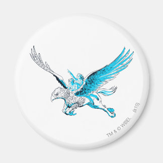 Imán Harry y Hermione en un Hippogriff