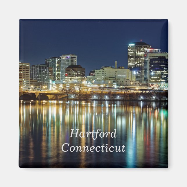 Imán Hartford, Connecticut, fotografía de paisajes urba (Frente)