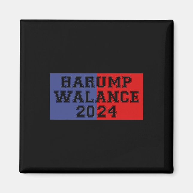 Imán Harump Walance 2024 Shirt Harris Trump Wheimer Van (Frente)