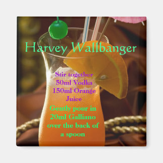 Imán Harvey Wallbanger Cocktail Magnet
