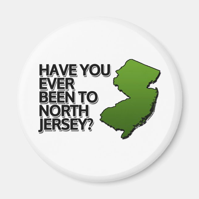 Imán ¿Has estado alguna vez en North Jersey? (Frente)