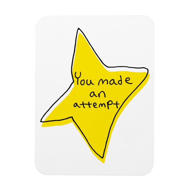 Imán Has Intentado. Estrella Amarilla (Vertical)