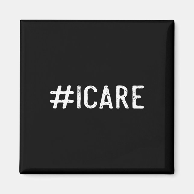 Imán Hashtag ICARE Concienciación sobre la prevención d (Frente)