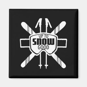 Imán Hasta Nieve Buena Esquí Goggles Guay Ski Navidades