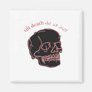 Imán Hasta que la Muerte nos Separe - Calavera Glitch c