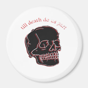 Imán Hasta que la muerte nos separe - Calavera Glitch c