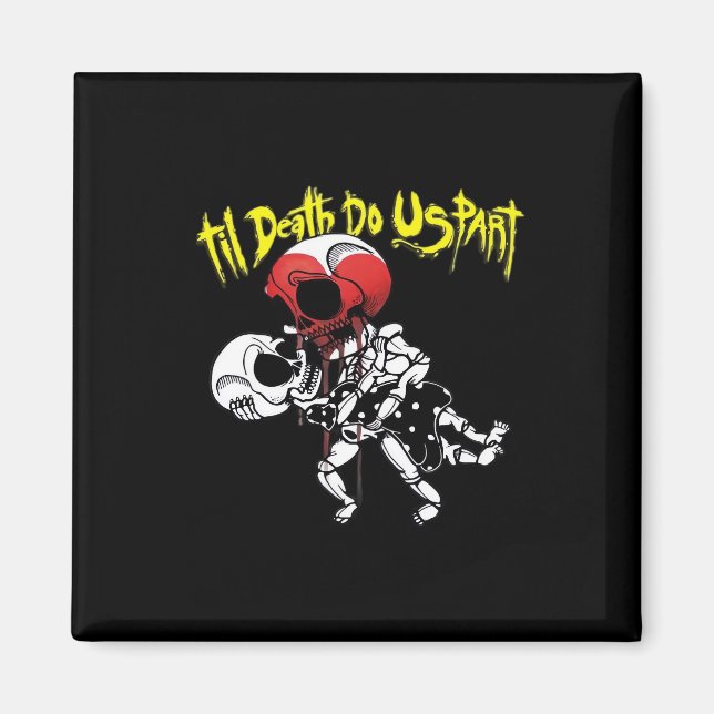 Imán Hasta que la muerte nos separe – Pareja de esquele (Frente)