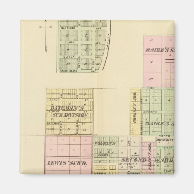 Imán Hastings, Nebraska (Frente)