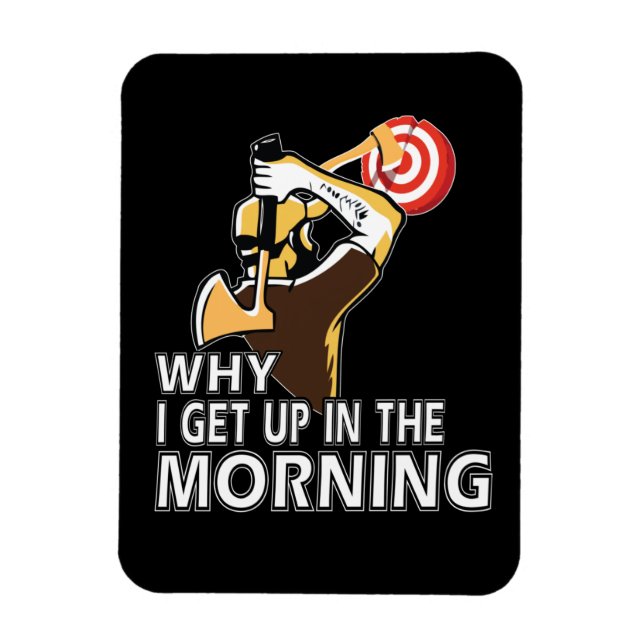 Imán Hatchet Ax Throwing Gift Men (Vertical)