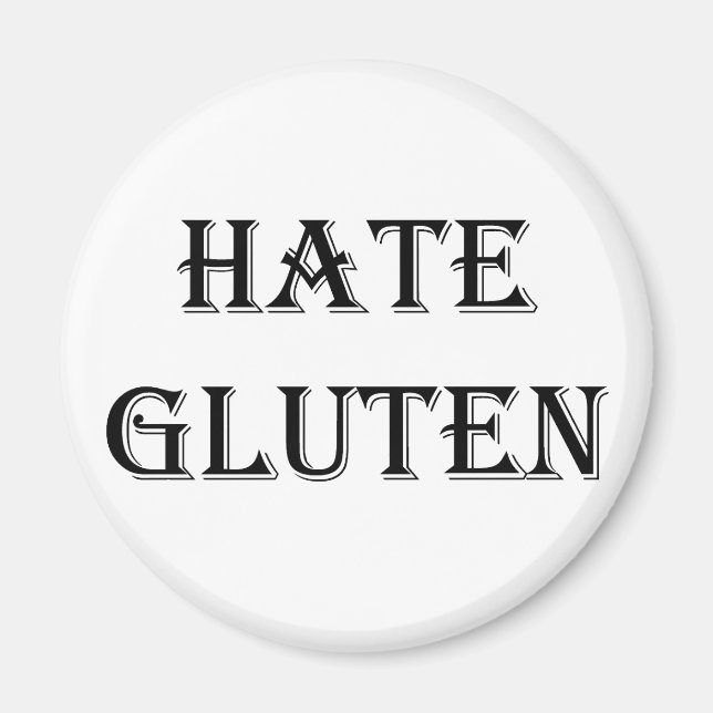 Imán HATE GLUTEN Magnet (Frente)