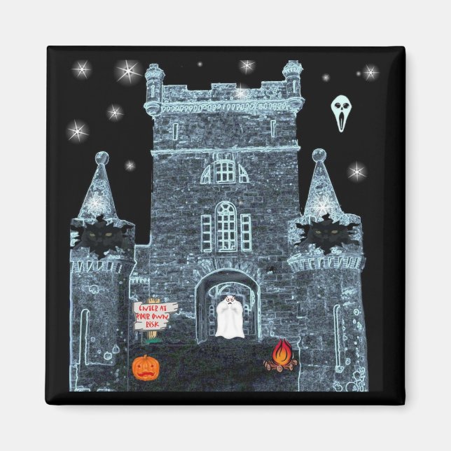 Imán Haunted Castle Magnet (Frente)