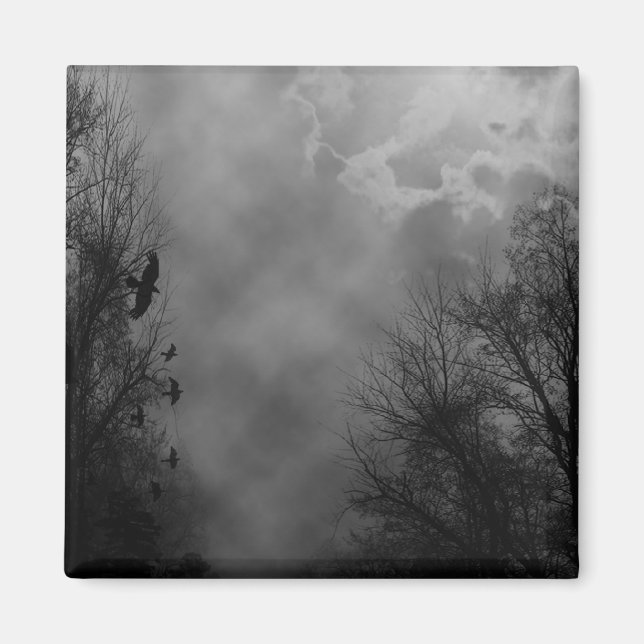 Imán Haunted Gothic Sky (Frente)