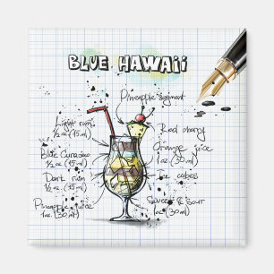 Imán Hawai azul