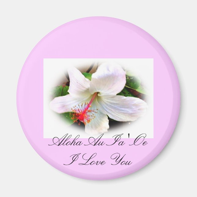 Imán Hawai Hibiscus Magnet (Frente)