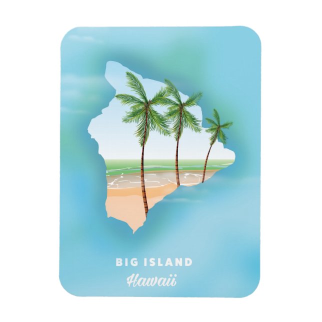 Imán Hawái isla grande (Vertical)