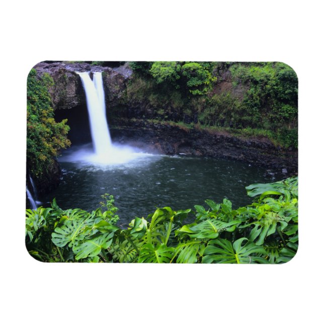 Imán Hawái, Isla Grande, Hilo, Cataratas del Arcoíris,  (Horizontal)