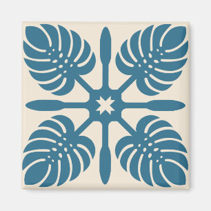 Imán HAWAIAN QUILT Magnet- Monstera