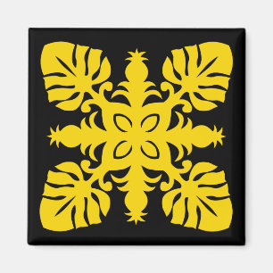 imán HAWAIAN QUILT- piña