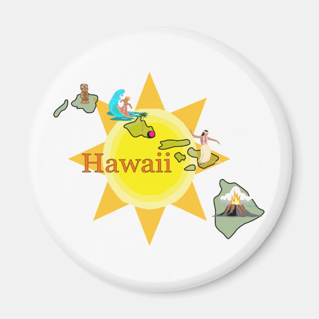 Imán Hawaii Magnet (Frente)