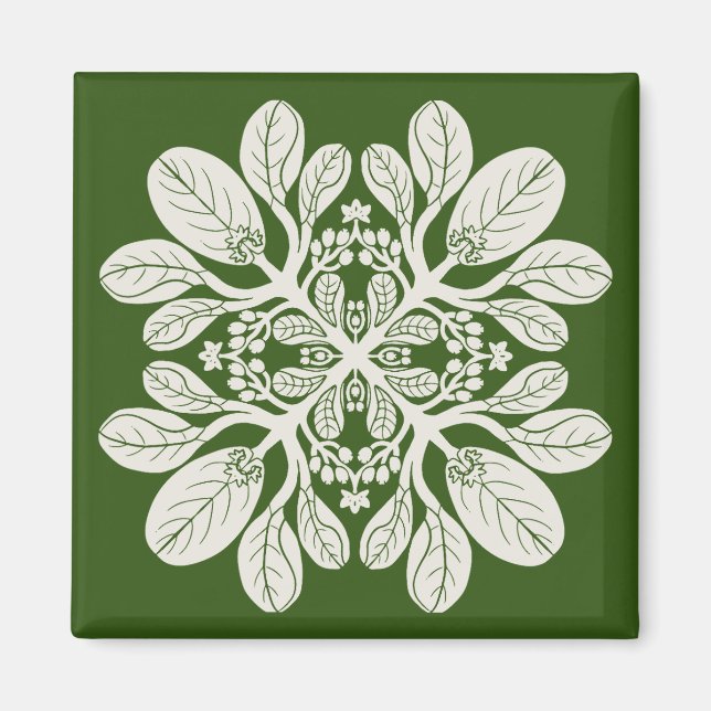 Imán Hawaiian Quilt Naupaka (Frente)