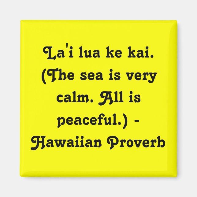 Imán Hawaiian Sayings (Frente)