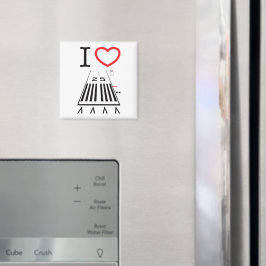 Imán Hawthorne Airport Runway 25 - Square Magnet