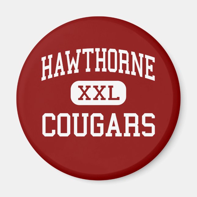 Imán Hawthorne - Cougars - High - Hawthorne California (Frente)