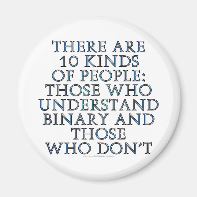 Imán Hay 10 clases de personas... (Frente)