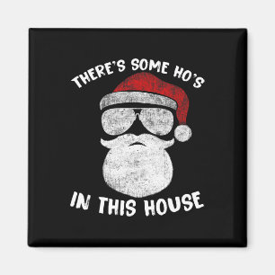 Imán Hay algunos Ho's Ho's en esta casa graciosa Santa