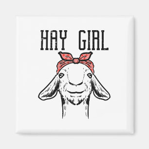 Imán Hay Chica Goat, una granja divertida de Chicas de