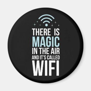 Imán Hay mágico en el aire llamado Wi-Fi