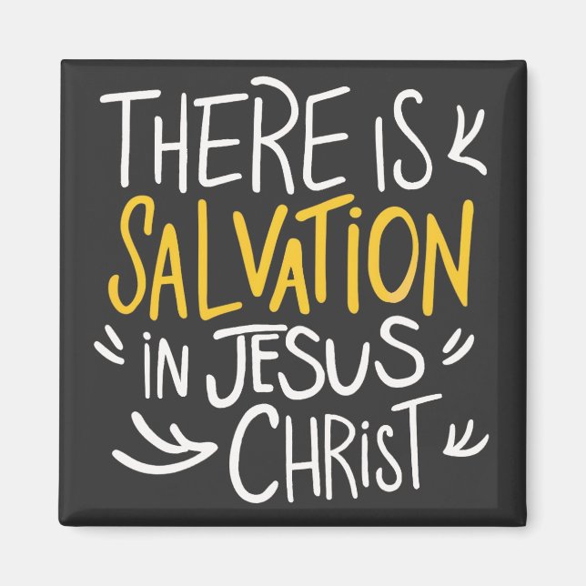 Imán Hay salvación en Jesucristo (Frente)