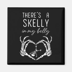 Imán Hay Una Skelly En Mi Belly Graciosa Embarazo De Ha