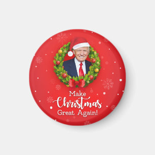 Imán Haz de nuevo grande la Navidad Trump MAGA regalo d