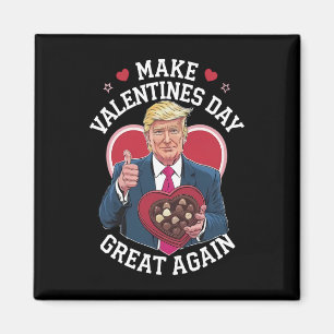 Imán Haz el Día de San Valentín Grande Otra Vez Diverti