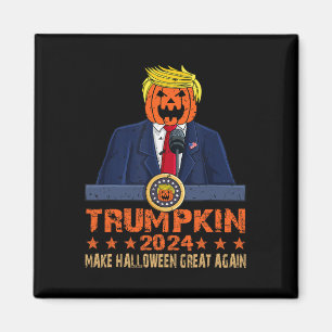 Imán Haz Halloween Grande Otra Vez Trump Trumpkin Hombr