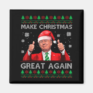 Imán Haz la Navidad Grande Otra Vez Xmas Divertido Trum