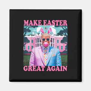 Imán Haz la Pascua Grande de Nuevo Funny Trump Bunny Pr
