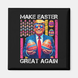 Imán Haz la Pascua Grande de Nuevo Funny Trump Bunny Pr