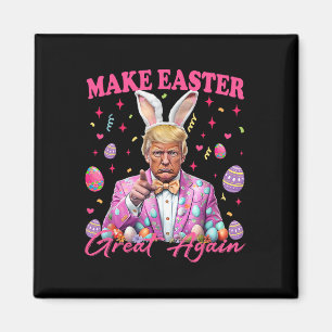 Imán Haz la Pascua Grande de Nuevo Funny Trump Bunny Pr
