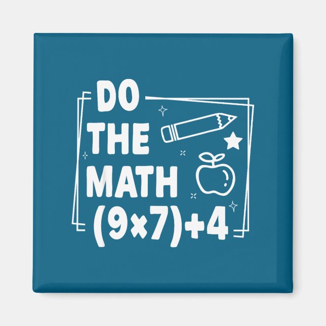 Imán Haz Las Matemáticas 67 Meme Pemdas Elemental (Frente)