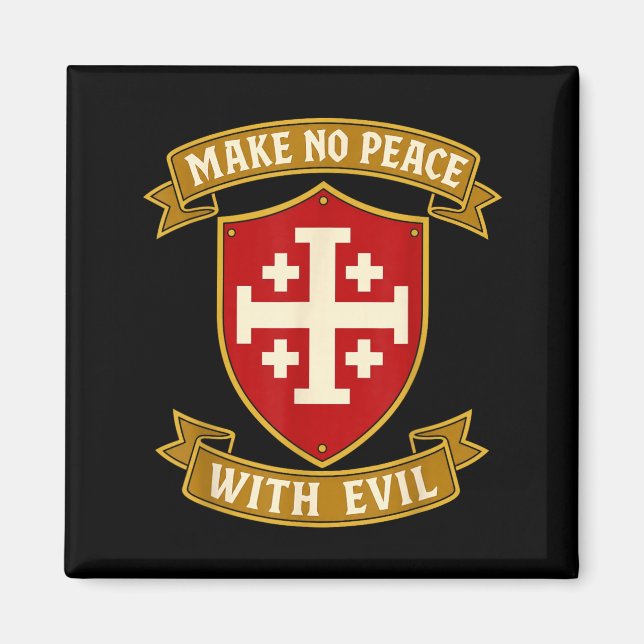 Imán Haz las paces con los Caballeros Templarios malvad (Frente)