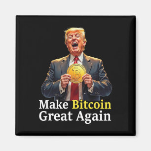 Imán Haz que Bitcoin sea genial de nuevo Trump Bitcoin 