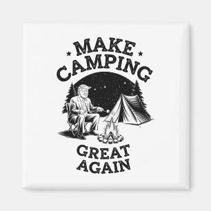 Imán Haz que el camping vuelva a ser genial con Donald