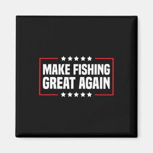 Imán Haz que la pesca sea genial de nuevo Trump Funny F