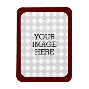 Imán Haz Tu Propia Pantalla De Fotografía De Borgoña Fá