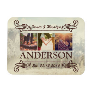 Imán Haz tu propio Collage de parejas de hip hop retro